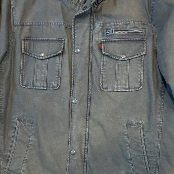 Men's Levi Dark Brown Jacket - Picture 3 of 8